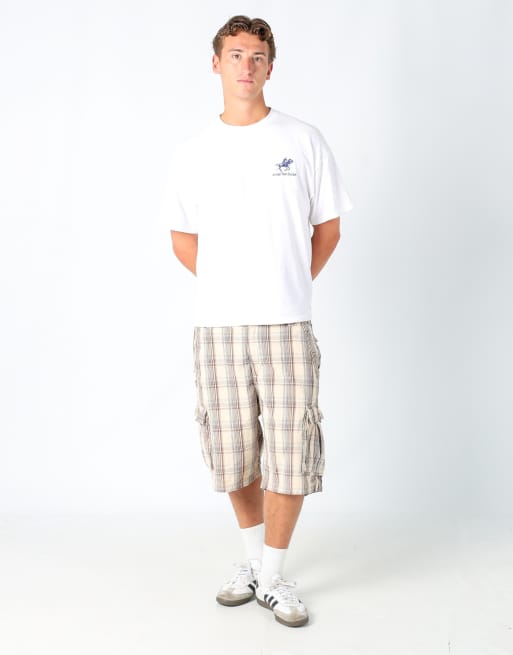 Vintage Lee 38x23 canvas cargo shorts in brown, 2 of 4