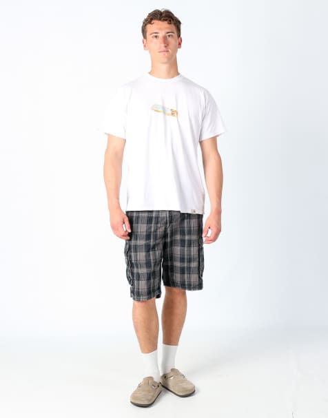 Vintage Lee 38x23 canvas cargo shorts in charcoal grey - view 1