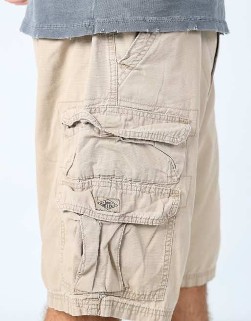 Vintage Lee 38x23 canvas cargo shorts in tan, 4 of 4