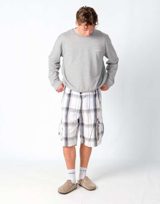 Vintage Lee 38x23 Canvas Cargo Shorts Ivory