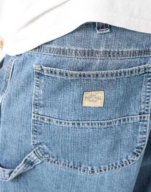 Vintage Lee 38x23 denim carpenter baggy jorts shorts in blue, 4 of 4