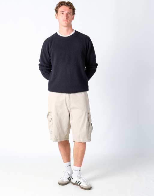 Vintage Lee 38x24 Canvas Cargo Shorts Beige