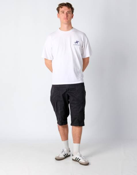 Vintage Lee 38x24 Canvas Cargo Shorts Black - view 1