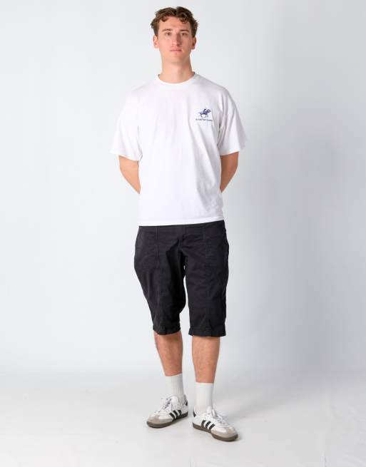 Vintage Lee 38x24 Canvas Cargo Shorts Black
