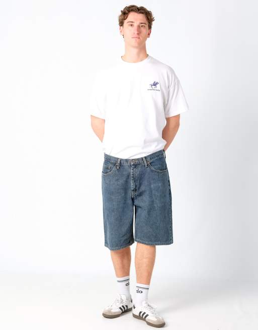 Vintage Lee 38x30 Denim Jorts Shorts Blue