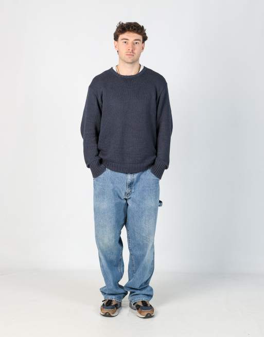 Vintage Lee 38x32 denim carpenter jeans in light blue