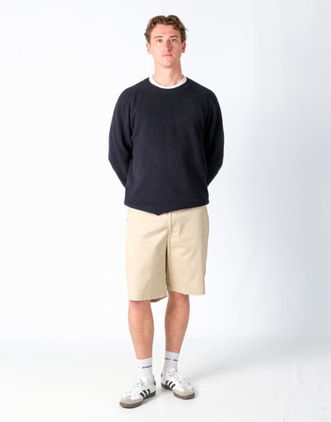 Vintage Lee 40x20 Canvas Cargo Shorts Beige - view 1