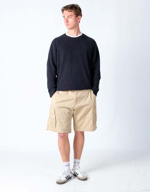 Vintage Lee 40x22 Canvas Cargo Shorts Beige
