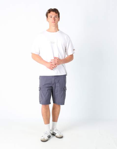 Vintage Lee 40x22 canvas cargo shorts navy blue - view 1