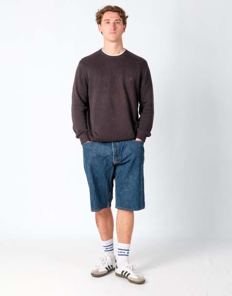 Vintage Lee 40x22 Denim Jorts Shorts Blue - view 1