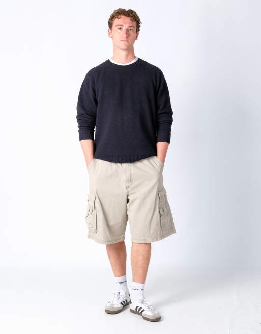 Vintage Lee 40x24 Canvas Cargo Shorts Beige