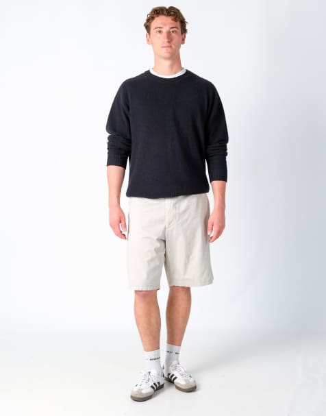 Vintage Lee 42x21 Canvas Cargo Shorts Beige - view 1