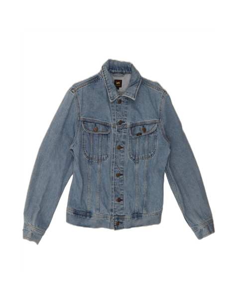 Vintage Lee Denim Jacket UK 14 Medium In Blue - view 1