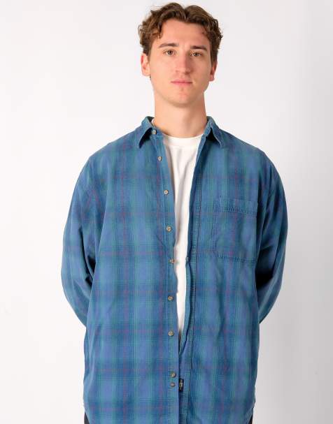 Vintage Lee L Long Sleeve Shirt Blue - view 1