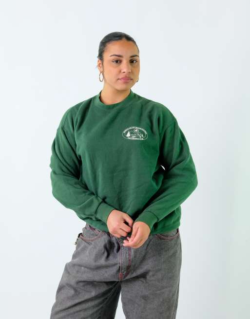 Vintage Lee L Sweatshirt Dark Green