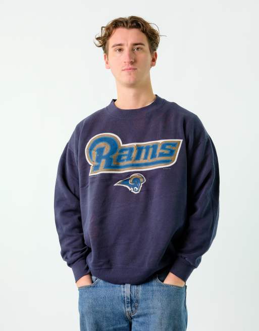 Vintage Lee L Sweatshirt Navy Blue Rams