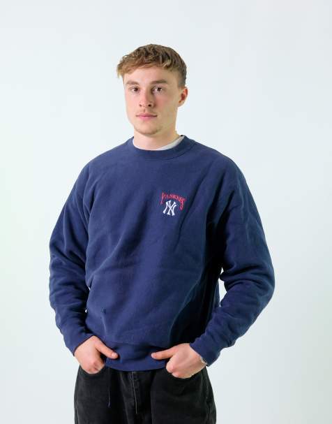 Vintage Lee L Sweatshirt Navy Blue - view 1