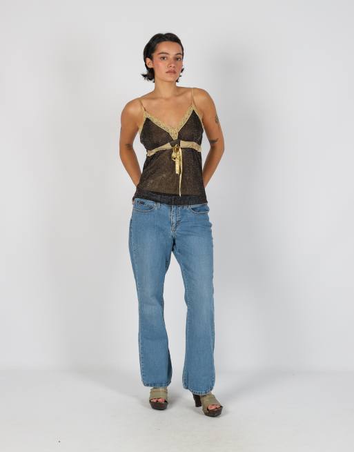 Vintage Lee M bootcut jeans in blue, 1 of 4