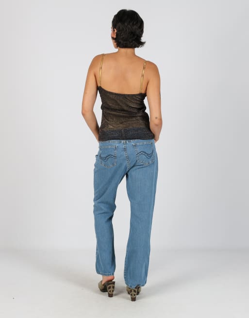 Vintage Lee M bootcut jeans in blue, 3 of 4