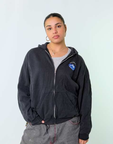 Vintage Lee M Hoodie Black Zip Up - view 1