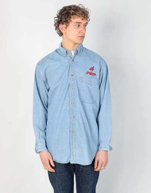 Vintage Lee m long sleeve shirt in light blue