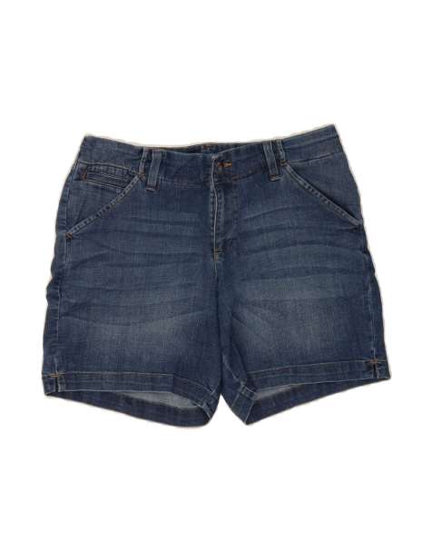 Vintage Lee Mid Rise Denim Shorts US 12 Large W32 In Blue - view 1