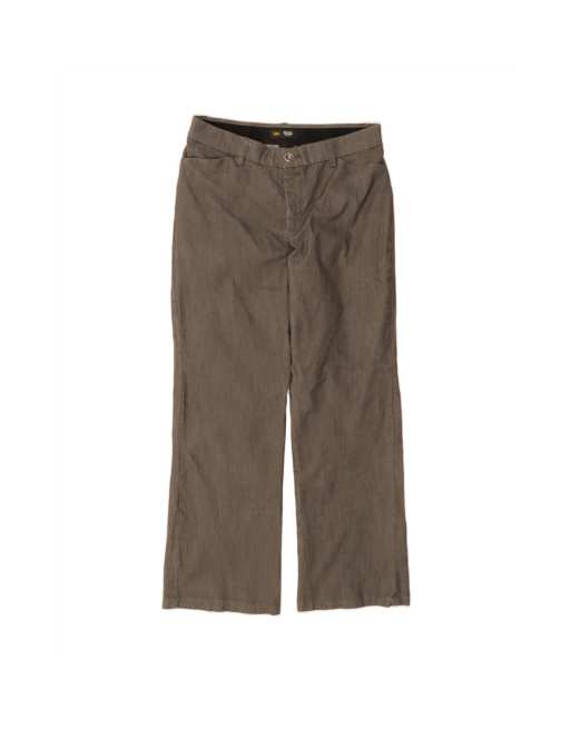 Vintage Lee Mid Rise Fit Casual Trousers US 10 Large W32 L30 In Grey