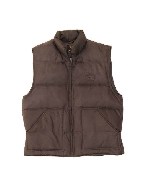 Vintage Lee Padded Gilet UK 40 Large In Grey