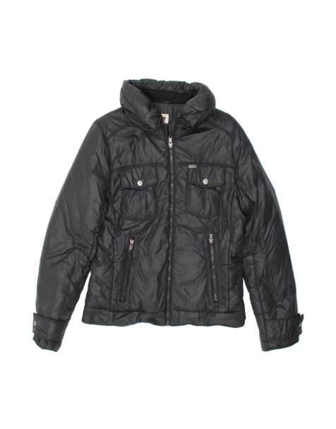 Vintage Lee Padded Jacket UK 14 Medium In Black - view 1