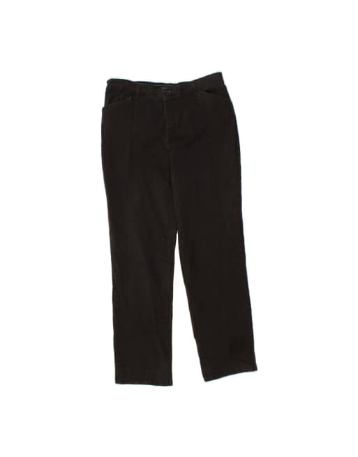 Vintage Lee Relaxed Fit Casual Trousers US 12 Large W32 L30 In Black