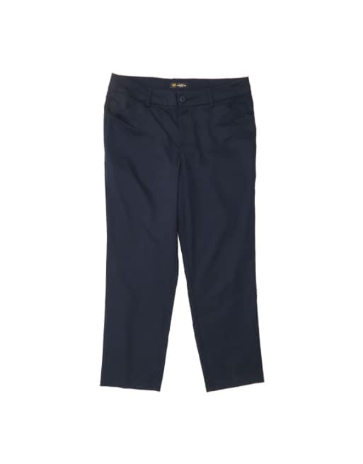Vintage Lee Relaxed Fit Mid Rise Casual Trousers US 16 2XL W36 L30 In Blue