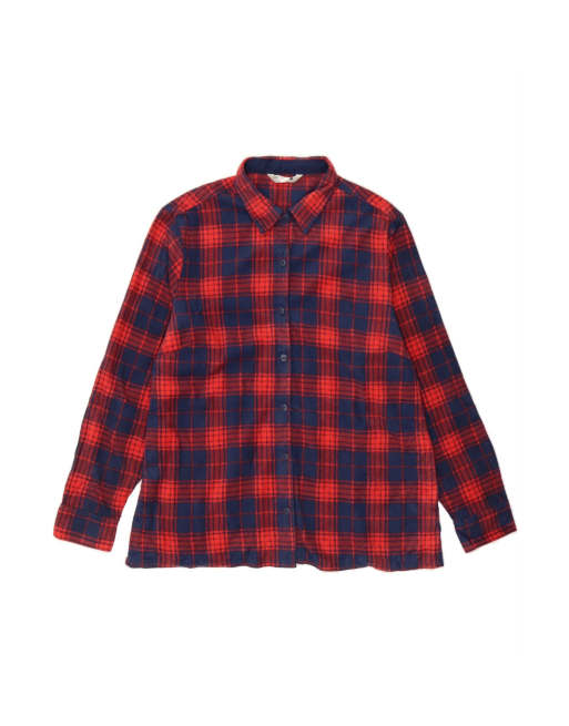 Vintage Lee Riders Flannel Shirt UK 18 XL In Blue Check