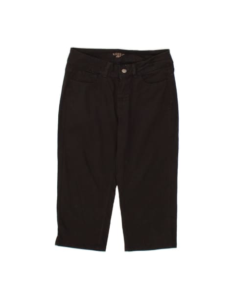 Vintage Lee Riders Loose Fit Capri Trousers US 10 Large W32 L19 In Black - view 1