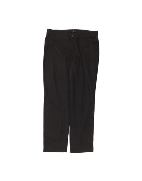 Vintage Lee Riders Straight Casual Trousers US 20 3XL W40 L35 In Black - view 1