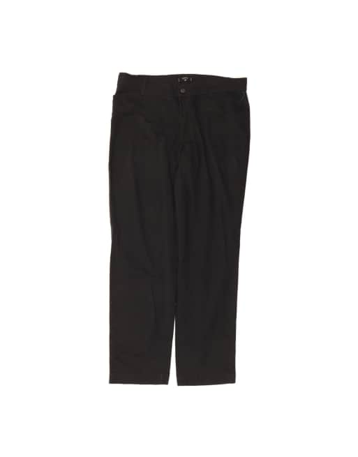 Vintage Lee Riders Straight Casual Trousers US 20 3XL W40 L35 In Black