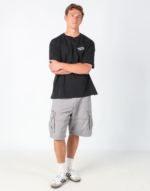 Vintage Lee ripstop 38x23 canvas cargo shorts in grey
