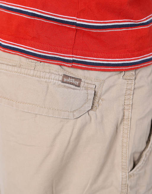 Vintage Lee ripstop 38x24 canvas cargo shorts in tan, 4 of 4