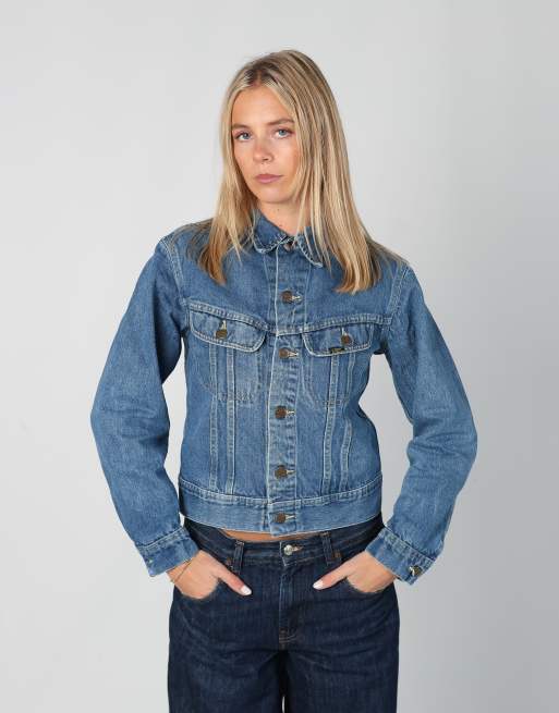 Vintage Lee s denim jacket in blue