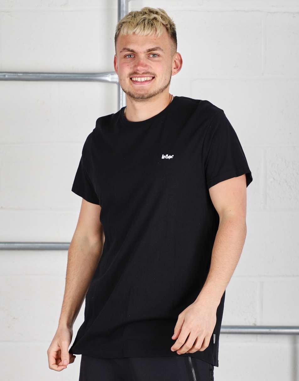 Vintage Lee Size L Cooper logo crewneck t-shirt in black 2