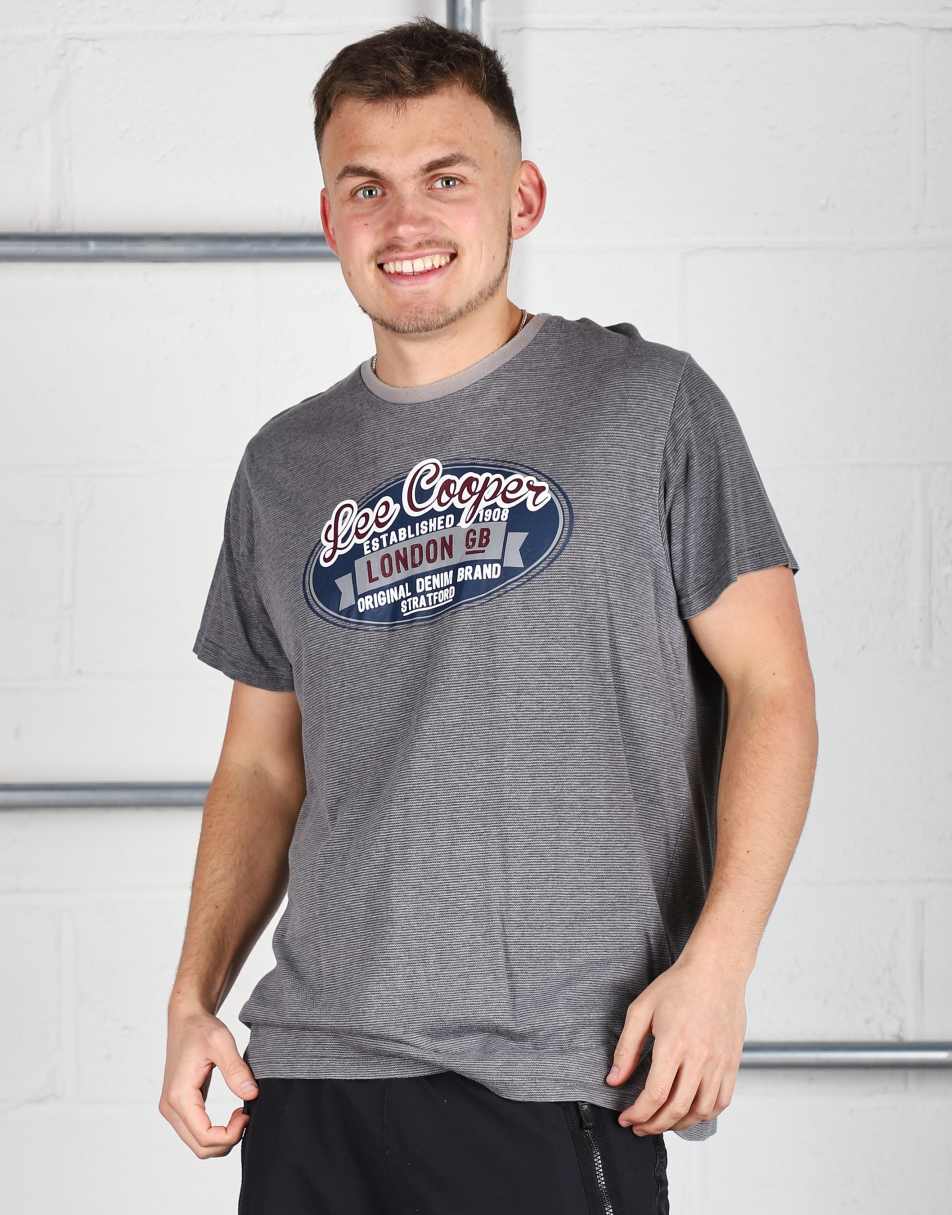 Vintage Lee Size L short sleeve crewneck t-shirt in grey