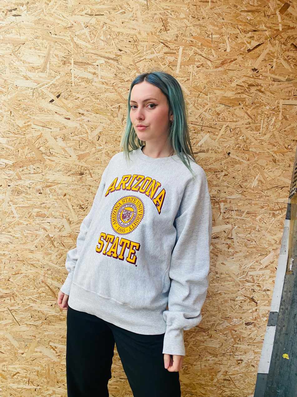 Vintage Lee Size L USA Arizona university sweatshirt in grey