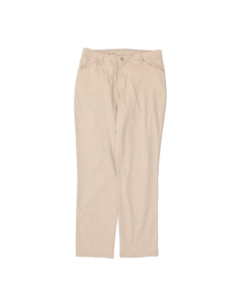 Vintage Lee Straight Casual Trousers US 10 Large W32 L31 In Beige - view 1