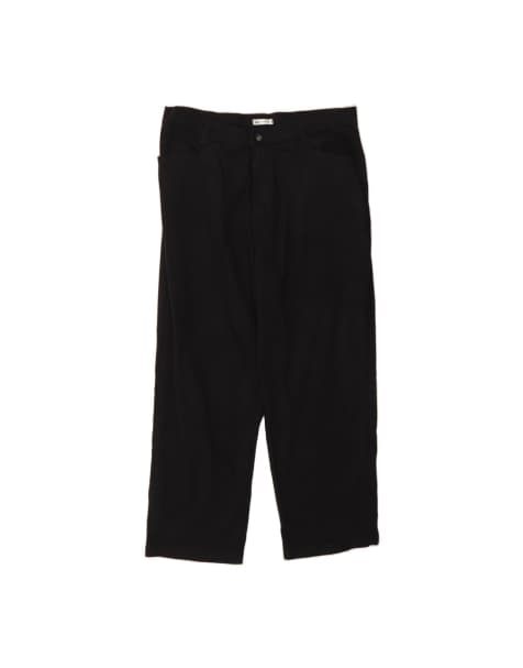 Vintage Lee Straight Casual Trousers US 16 2XL W32 L26 In Black - view 1