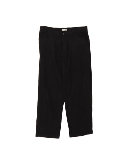 Vintage Lee Straight Casual Trousers US 16 2XL W32 L26 In Black