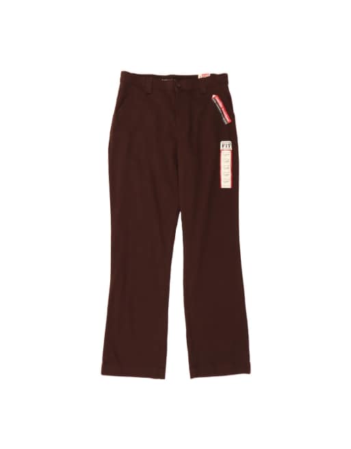 Vintage Lee Straight Chino Trousers US 12 Large W32 L34 In Brown