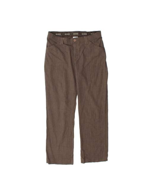 Vintage Lee Stretch Comfort Fit Casual Trousers US 16 2XL W38 L33 In Brown