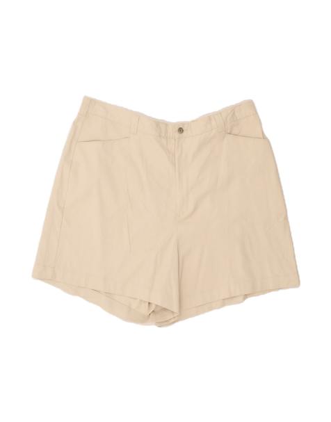 Vintage Lee Stretch High Waist Casual Shorts US 24 4XL W40 In Beige - view 1