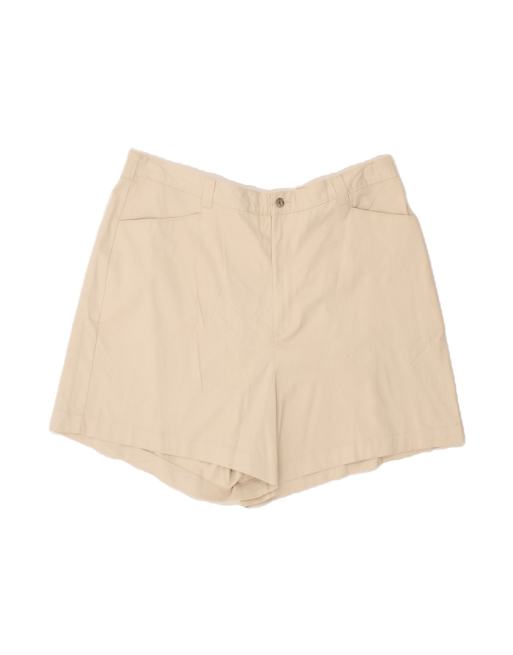 Vintage Lee Stretch High Waist Casual Shorts US 24 4XL W40 In Beige
