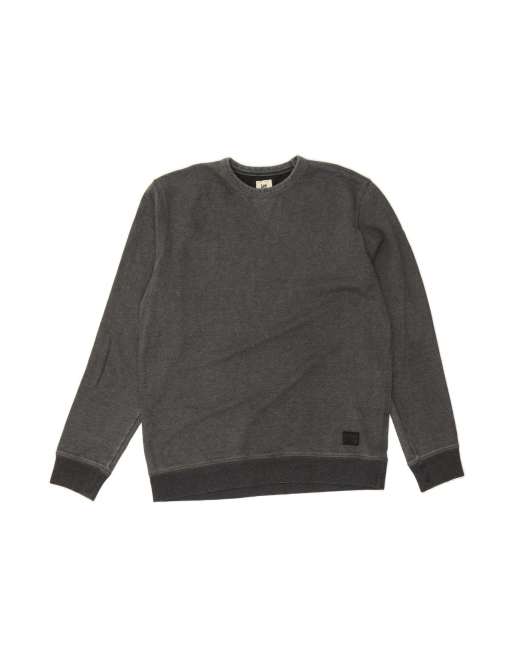 Vintage Lee Sweatshirt Jumper Large In Grey
