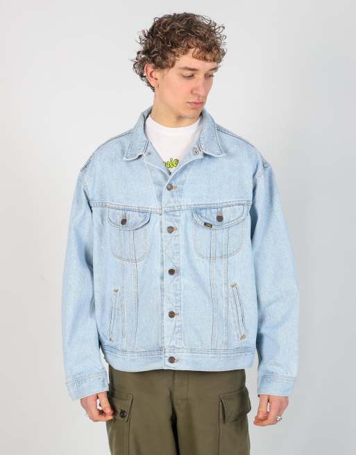 Vintage Lee xl denim jacket in light blue, 2 of 4